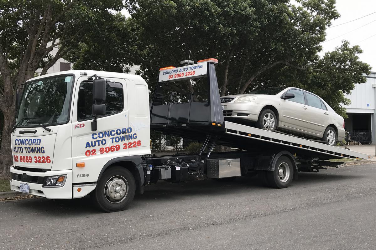 Car towing service by Concord Auto Towing